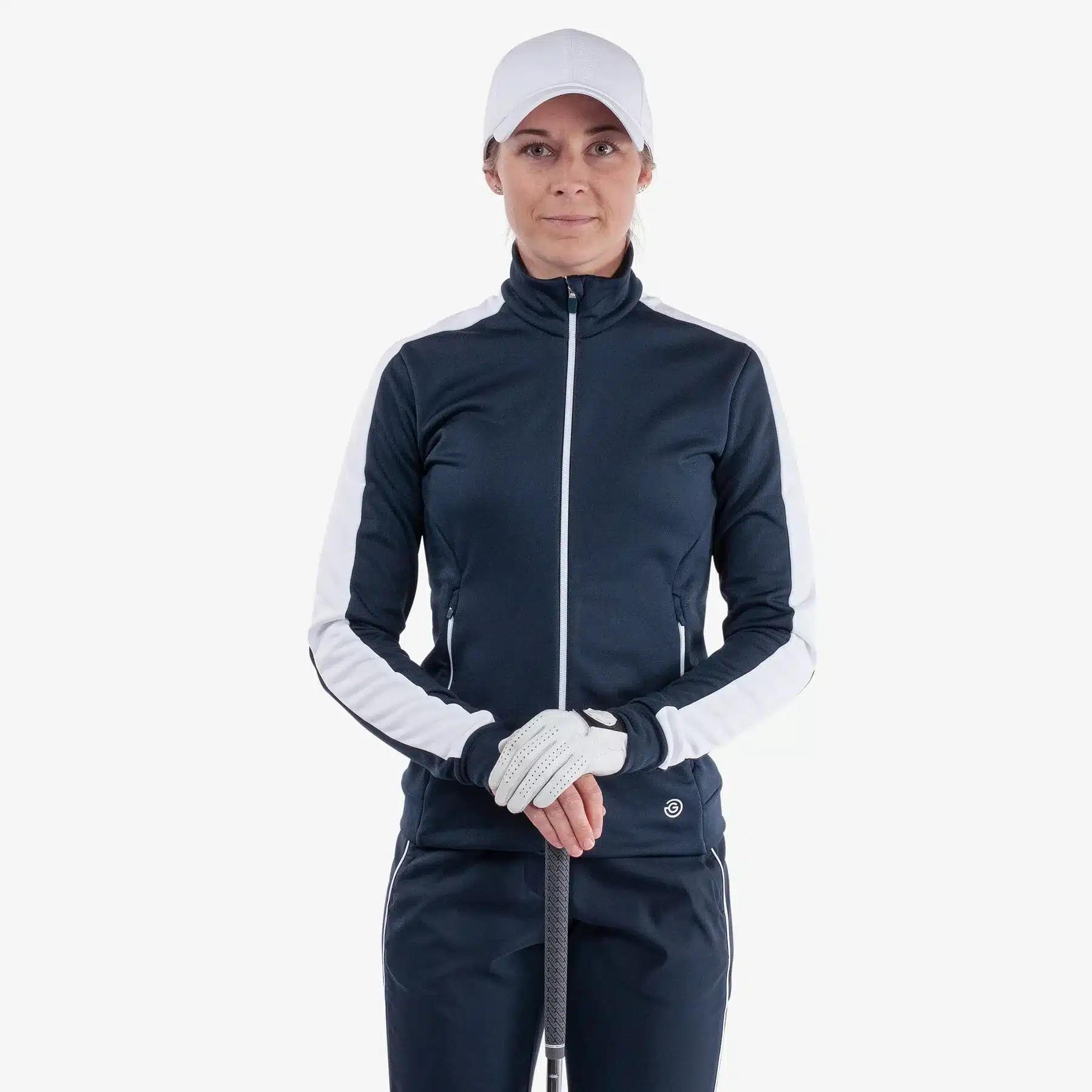 Galvin Green Dixie Insulating Golf Mid Layer für Damen Navy/Weiß – Bild 2