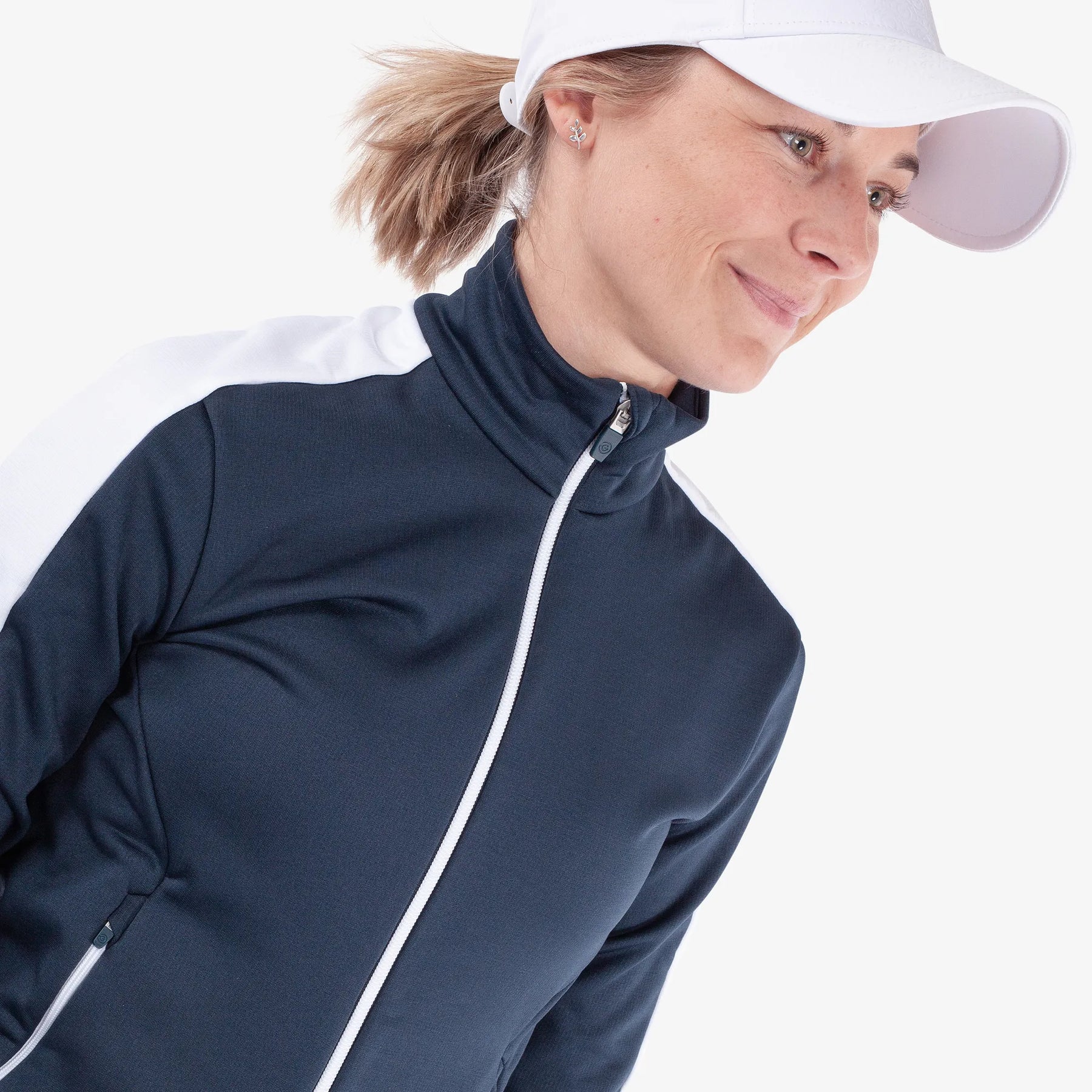 Galvin Green Dixie Insulating Golf Mid Layer für Damen Navy/Weiß – Bild 3