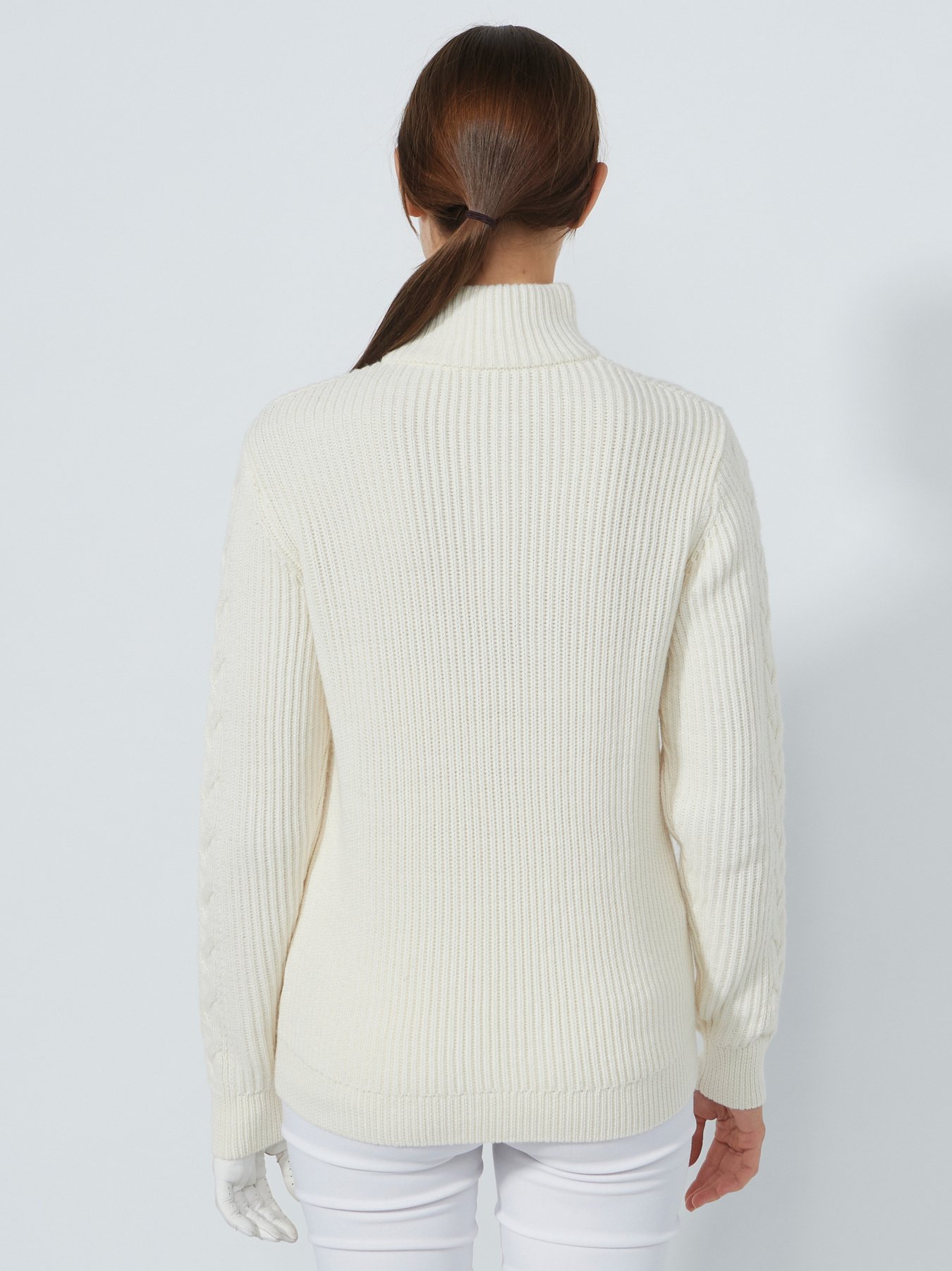 Daily Sports Cable Pullover Lined für Damen Ivory – Bild 3