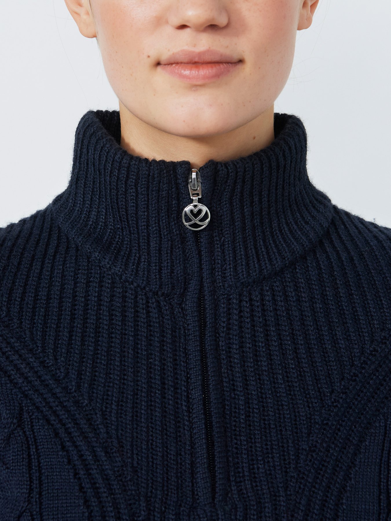 Daily Sports Cable Pullover Lined für Damen Navy – Bild 3