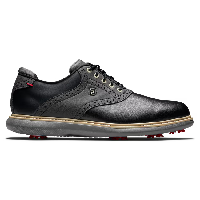 FootJoy Traditions 57904K Golfschuhe für Herren Schwarz/Grau