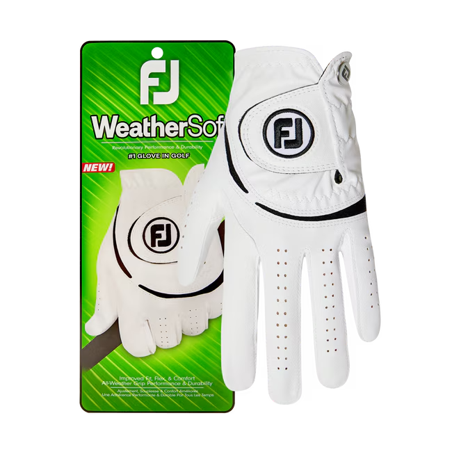 Footjoy WeatherSof 2024 Men's Golf Glove Left Hand White