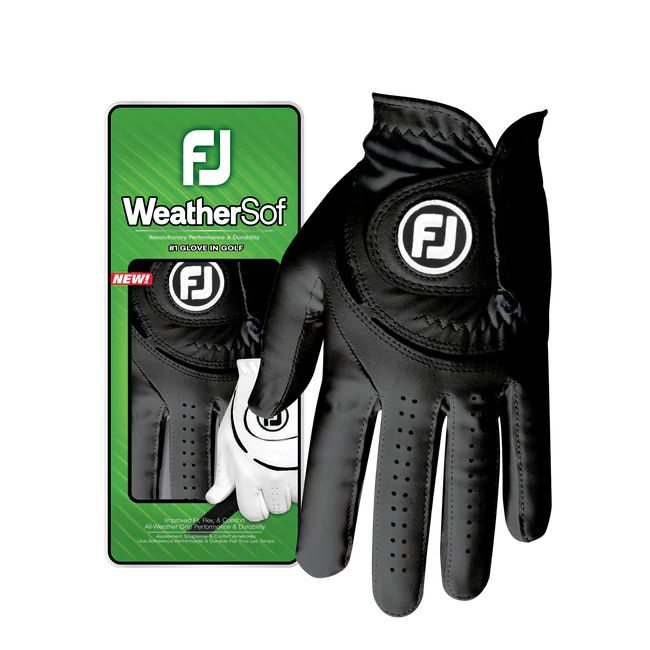 Footjoy WeatherSof 2024 Men's Golf Glove Left Hand Black