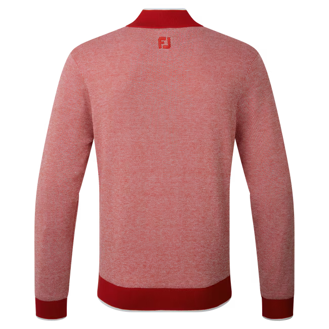 Footjoy Full-Zip Lined Herren Pullover Rot – Bild 2