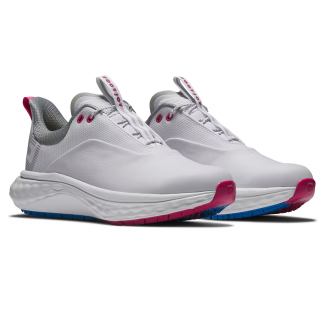 Footjoy Quantum Damen Golfschuhe Weiss/Blau/Pink