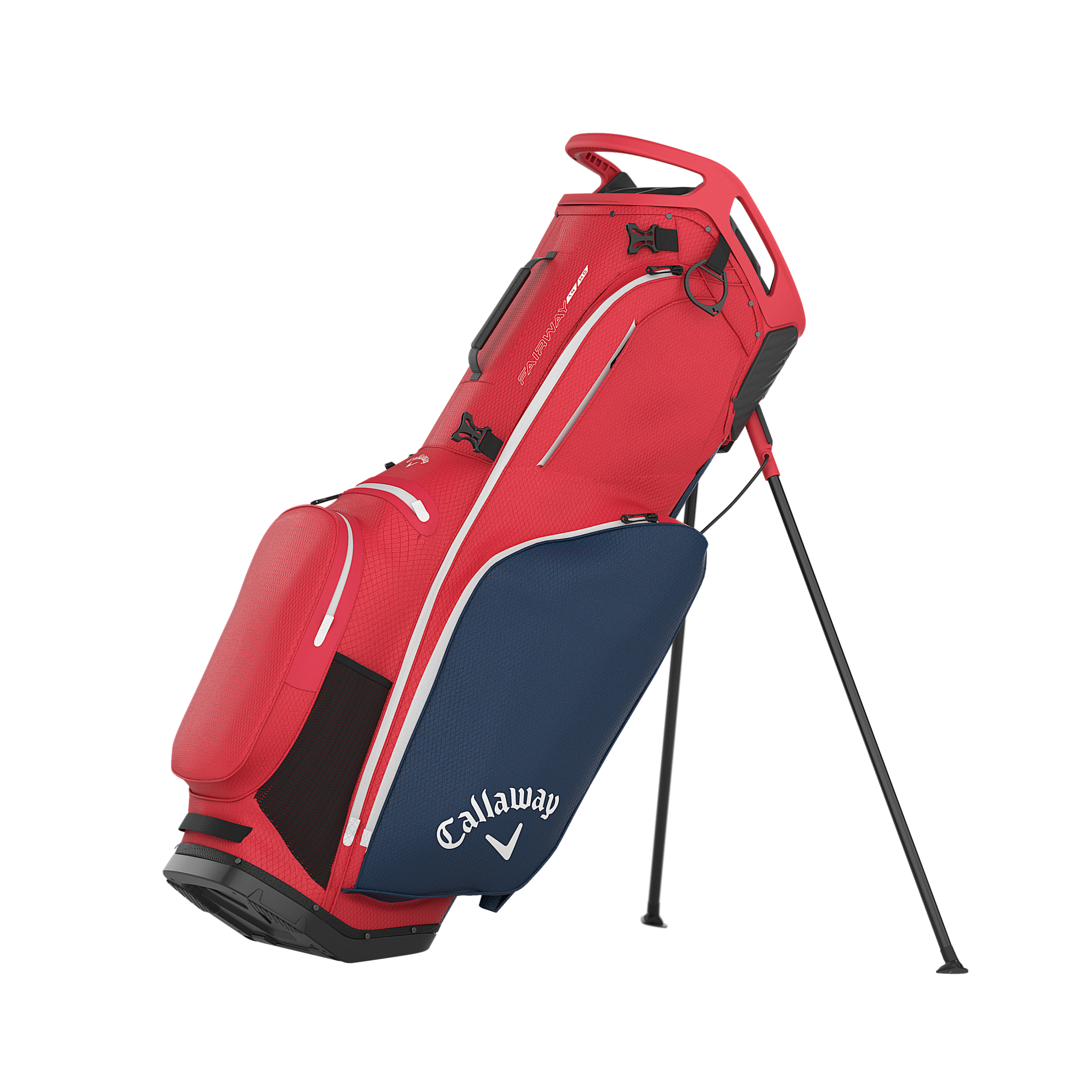 Callaway Fairway 14 HD Stand Bag – Rot / Weiß / Navy | wasserdichtes Golfbag