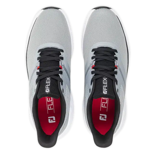 Footjoy Flex Golfschuhe für Herren Grau/Schwarz/Rot – Bild 4