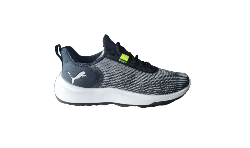 Puma Fuison Crush Sport Herren Golfschuhe Schwarz/Lime