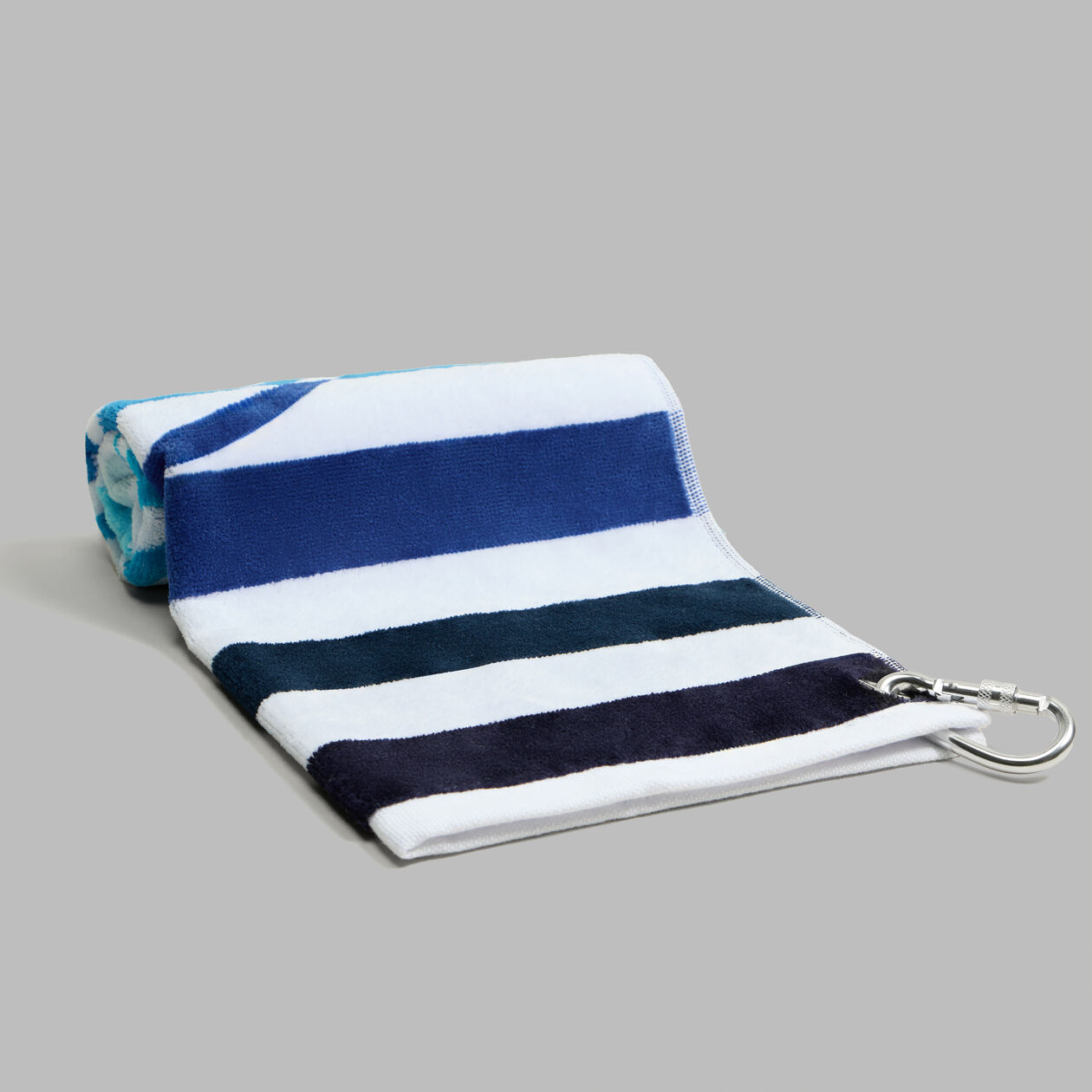 G/FORE MULTI STRIPE GOLF Handtuch Weiß/Blau/Schwarz – Bild 3