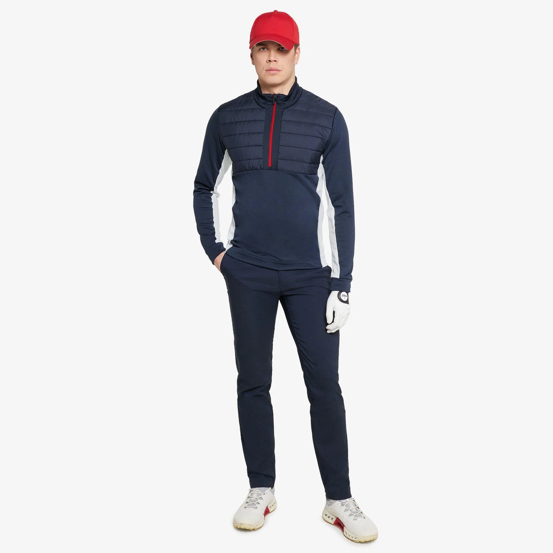 Galvin Green Dalton Insulating Long Sleeve für Herren Navy/Rot – Bild 3