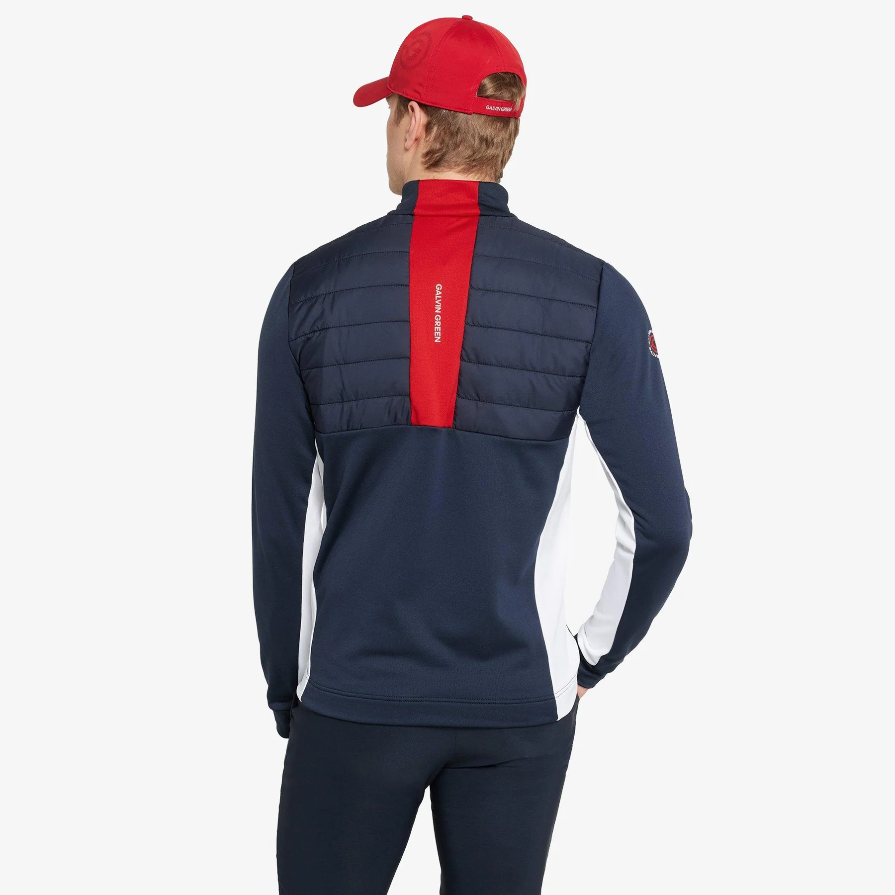 Galvin Green Dalton Insulating Long Sleeve für Herren Navy/Rot – Bild 5