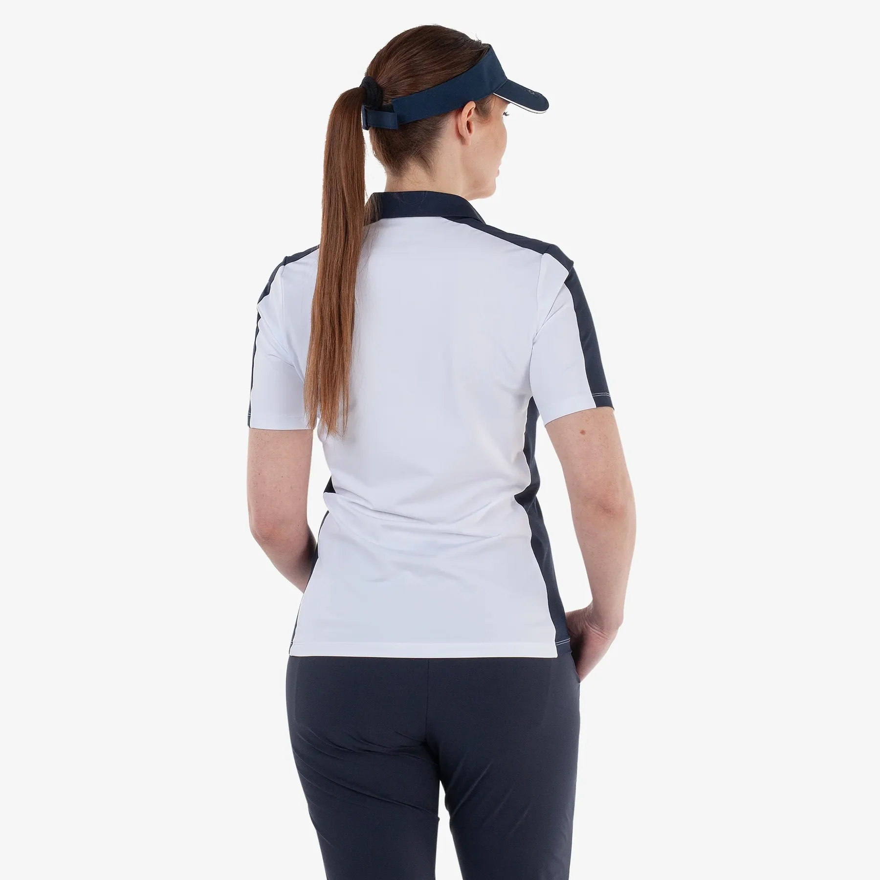 Galvin Green Mona Breathable Polo für Damen Weiß/Navy – Bild 5