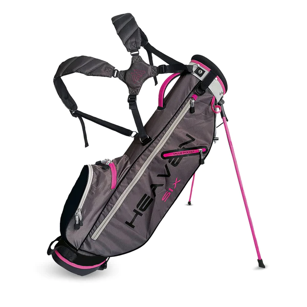 Big Max Heaven Six Carry Golf Tasche Grau/Silber/Fuchsia