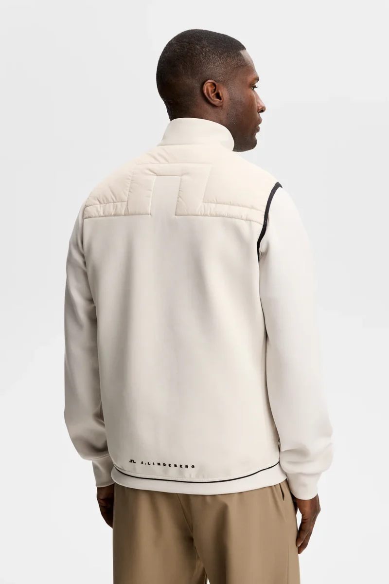Alternative view of J.LINDEBERG Heyden Quilt Hybrid Weste für Herren Moonbeam (Beige)