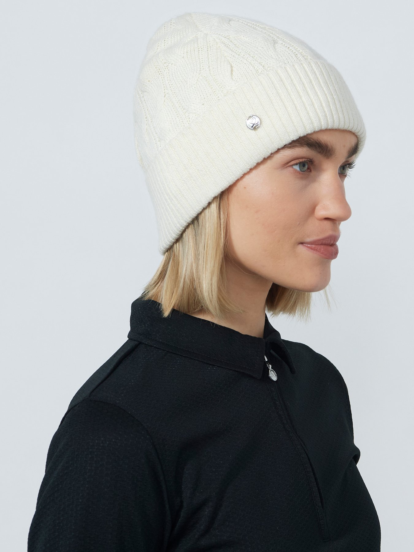 Daily Sports Cable Knit Mützen für Damen Ivory