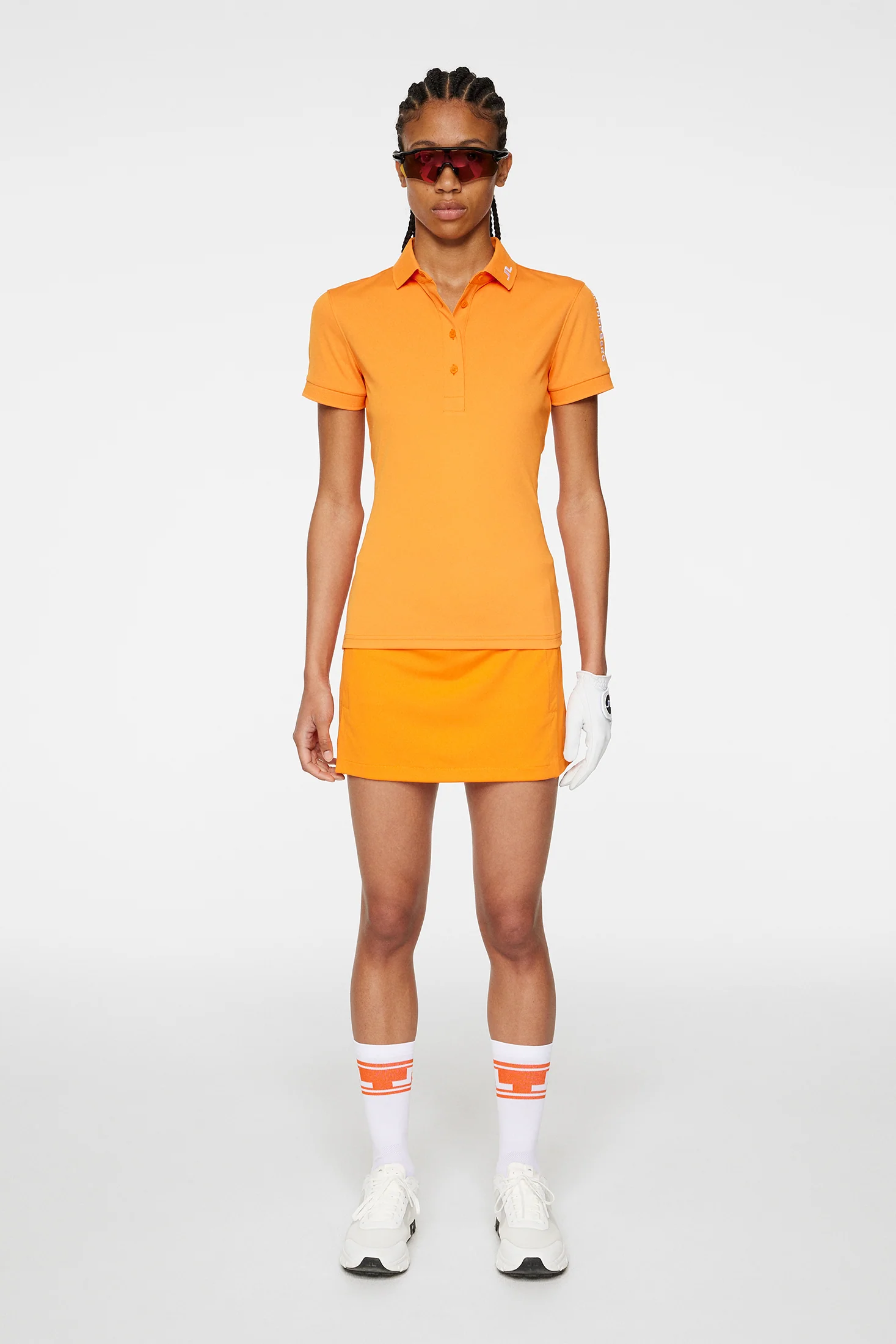 J.LINDEBERG TOUR TECH GOLF POLO für Damen Orange – Bild 3