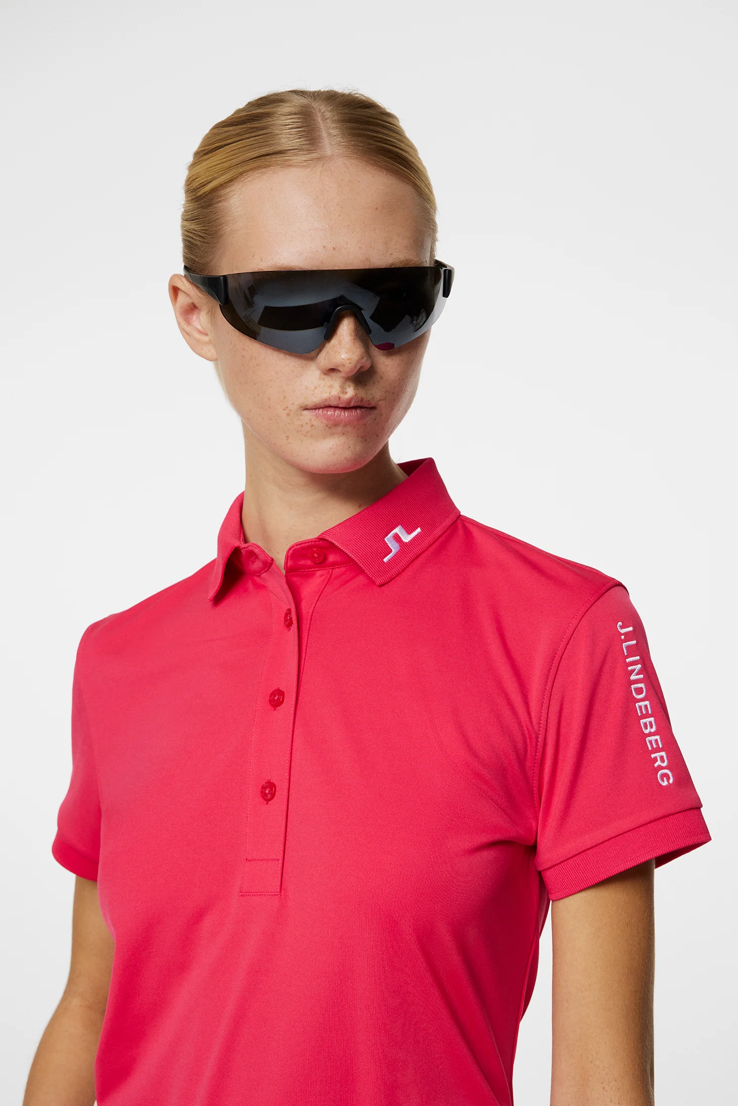 J.Lindeberg Tour Tech Polo für Damen Azalea – Bild 3