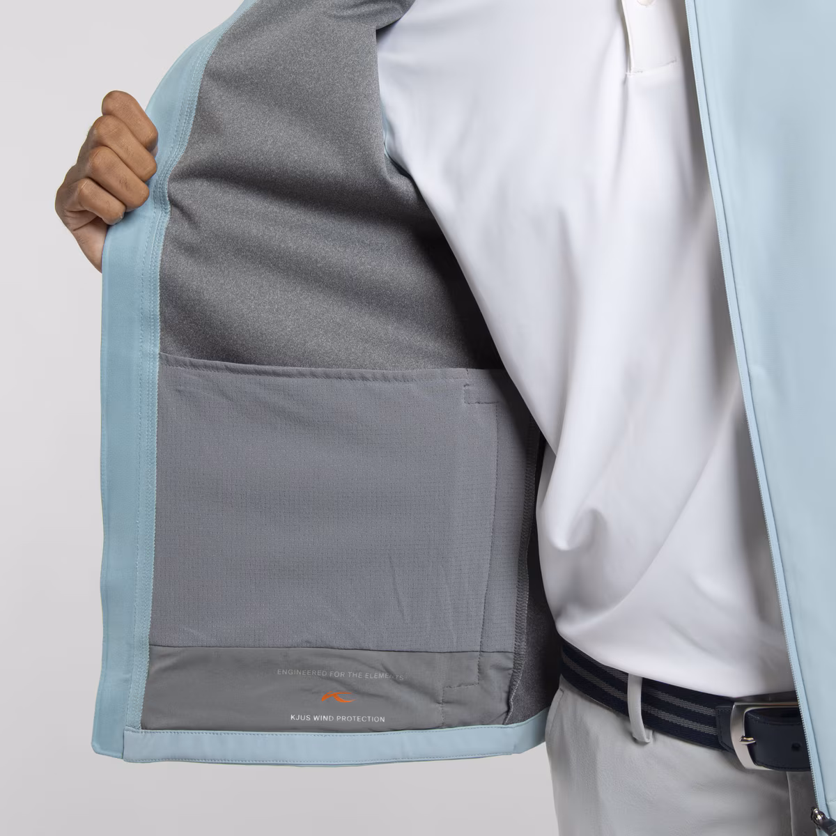 KJUS Downswing Wind Weste für Herren Riverbank (Hellblau) – Bild 4