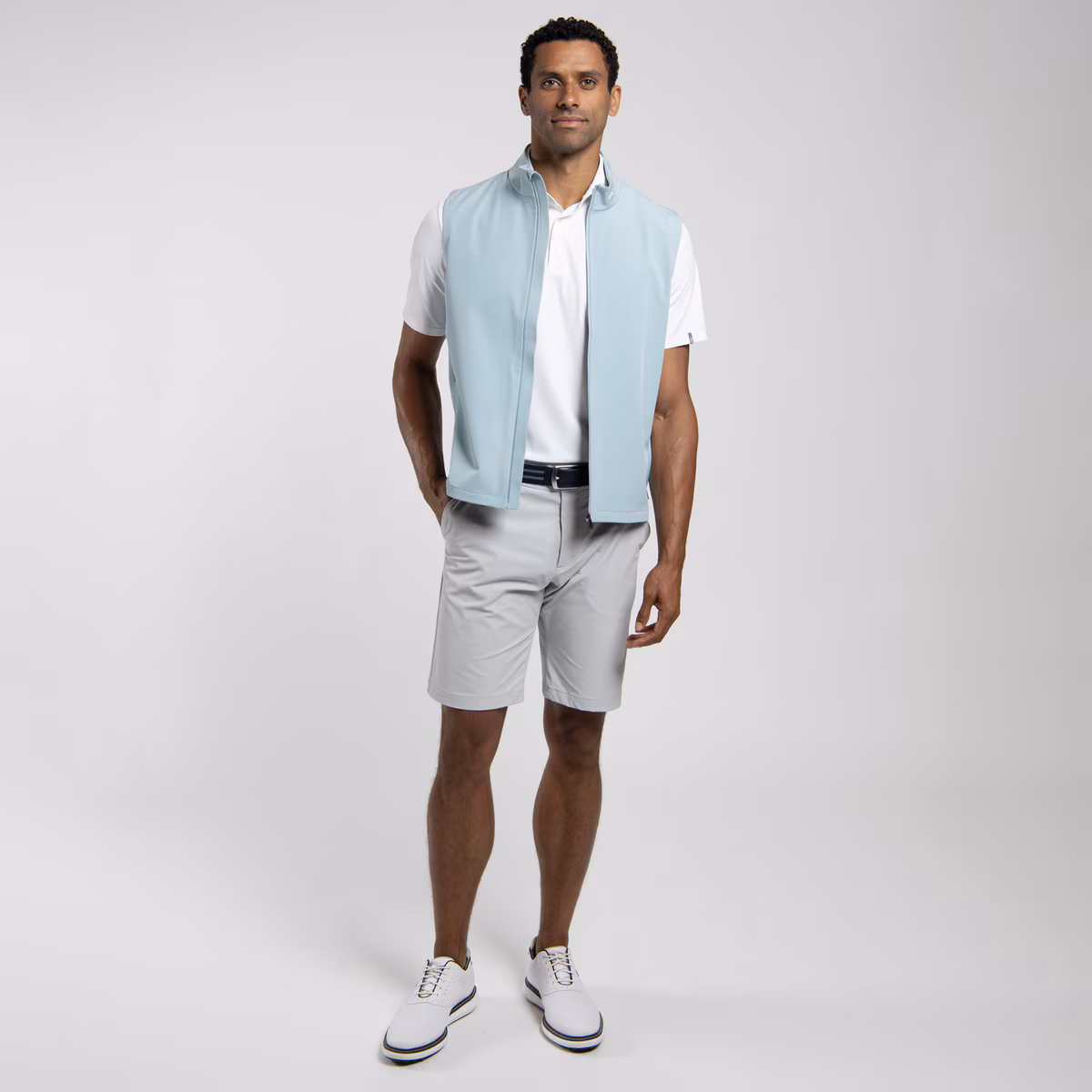 KJUS Downswing Wind Weste für Herren Riverbank (Hellblau) – Bild 2