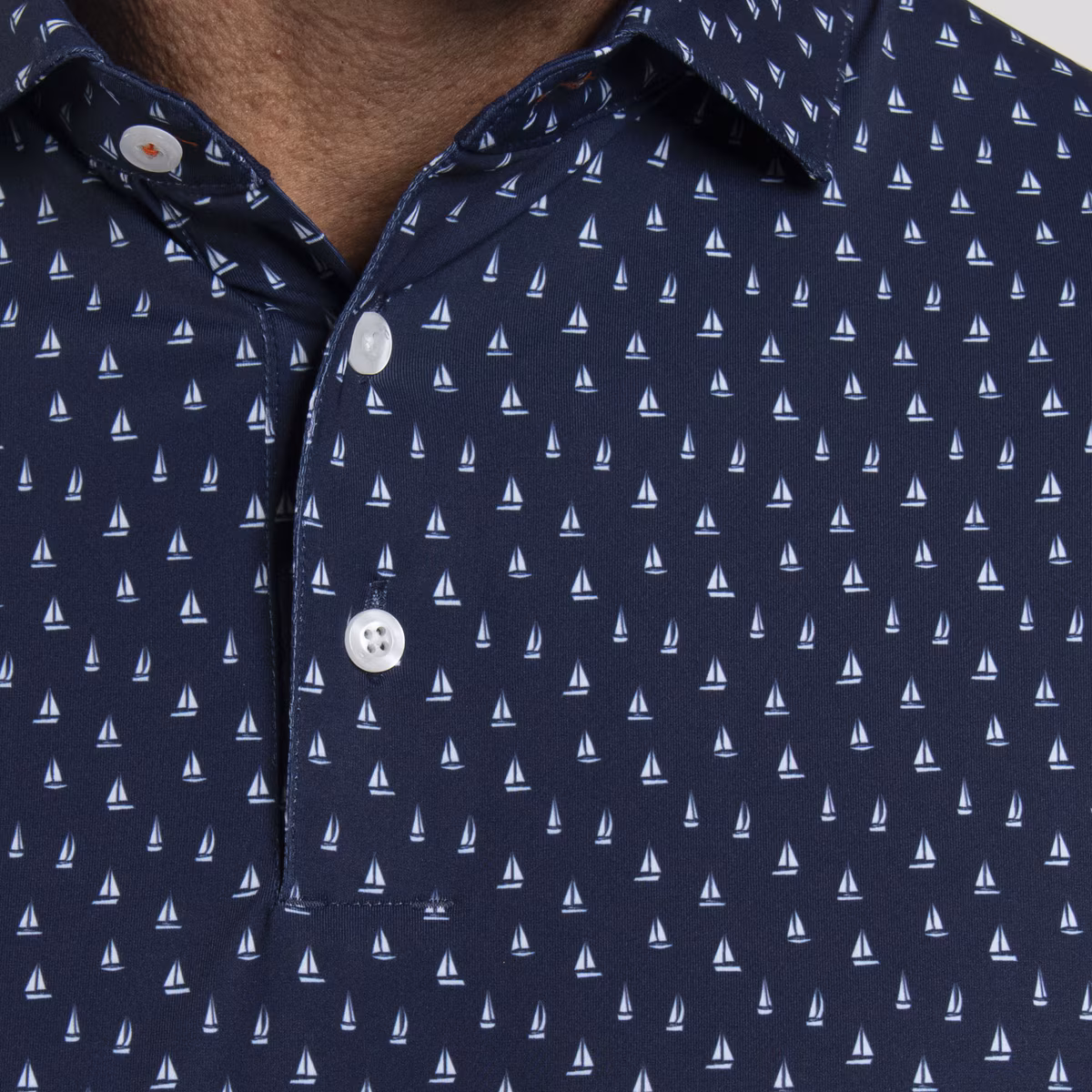 KJUS Golfer Polo S/S für Herren Atlanta Blau/Weiß – Bild 4