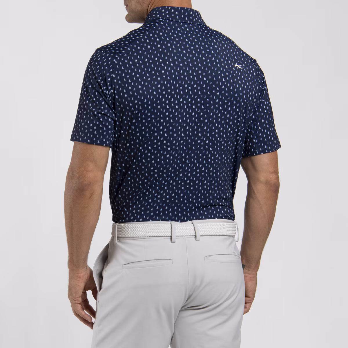 KJUS Golfer Polo S/S für Herren Atlanta Blau/Weiß – Bild 3
