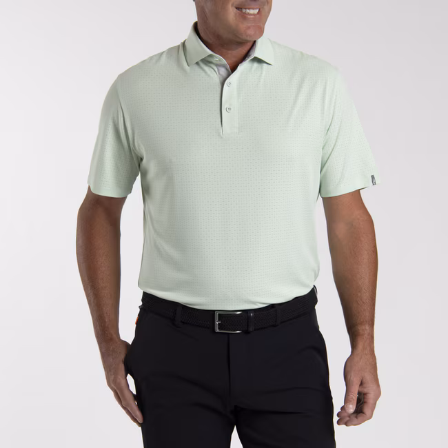 KJUS Savin Structure Polo für Herren Agave (Hellgrün)