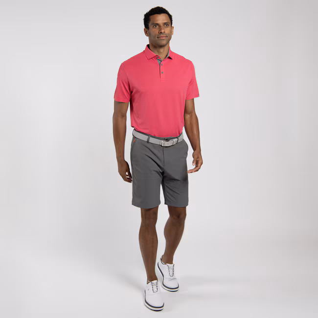 KJUS Savin Structure Polo für Herren Rhubarb (Rot) – Bild 2