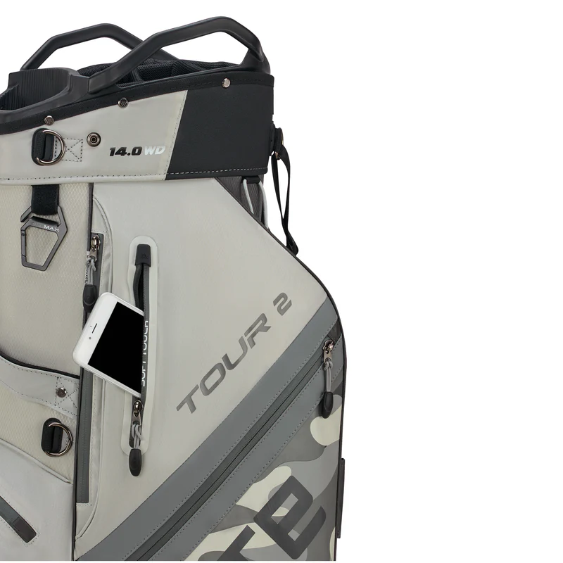 Big Max Dri Lite Tour 2 Cart Bag Grau/Camo/Weiß | Wasserdichtes Cartbag – Bild 4