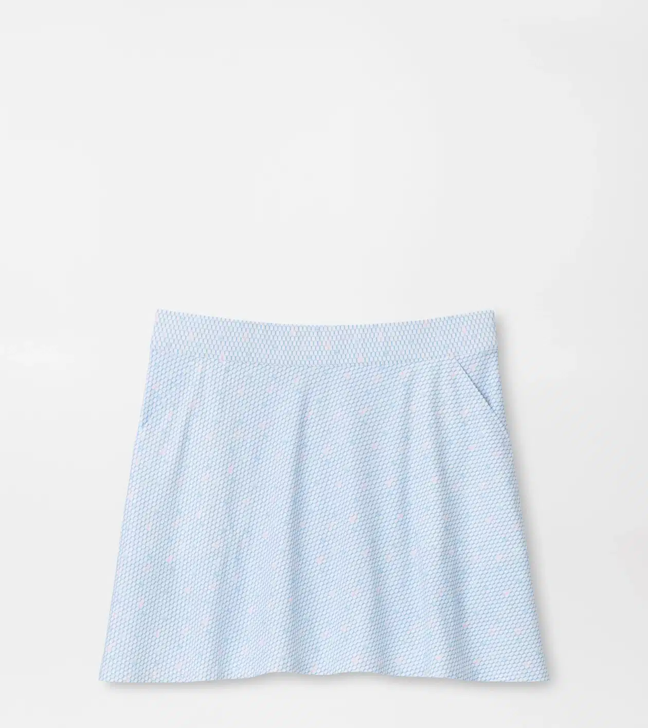 Peter Millar Sally Fairway Frills Rock für Damen Weiß/Hellblau (Muster Multi)