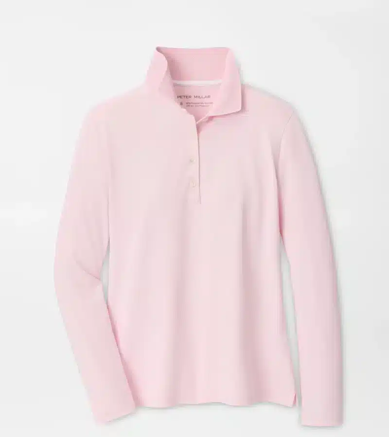 Peter Millar Keswick Long-Sleeve Button für Damen Rosa (PEARL PINK)