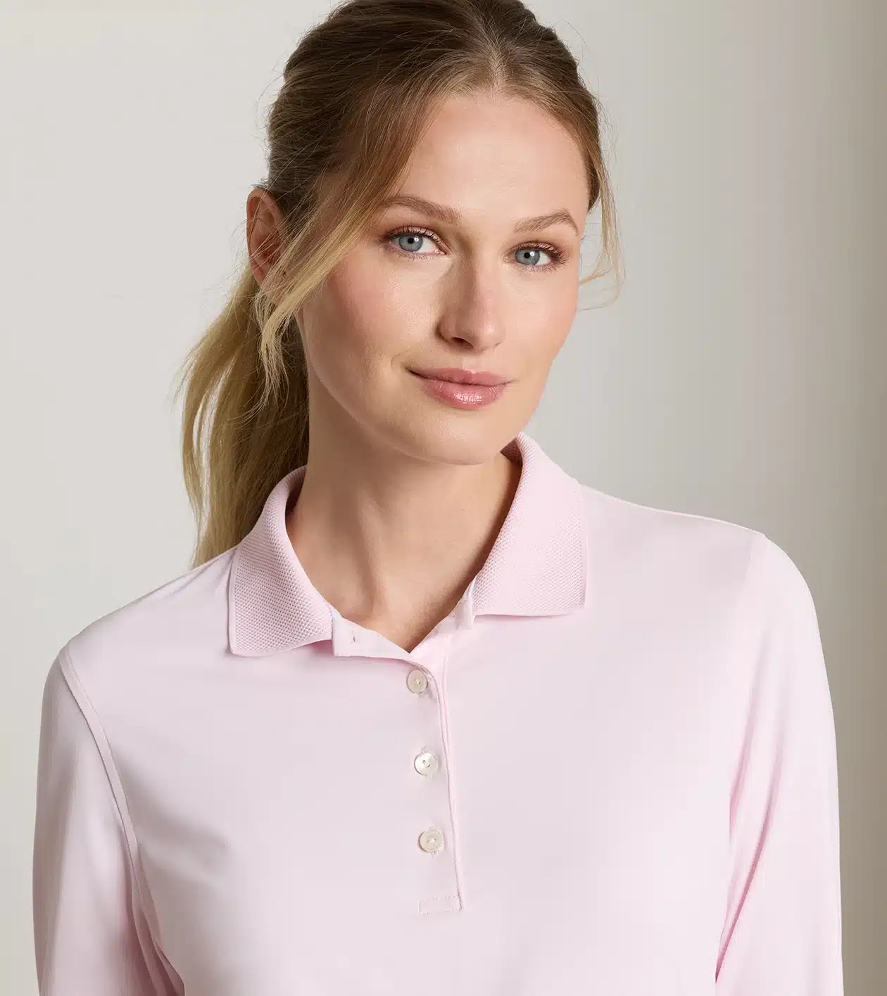 Peter Millar Keswick Long-Sleeve Button für Damen Rosa (PEARL PINK) – Bild 5