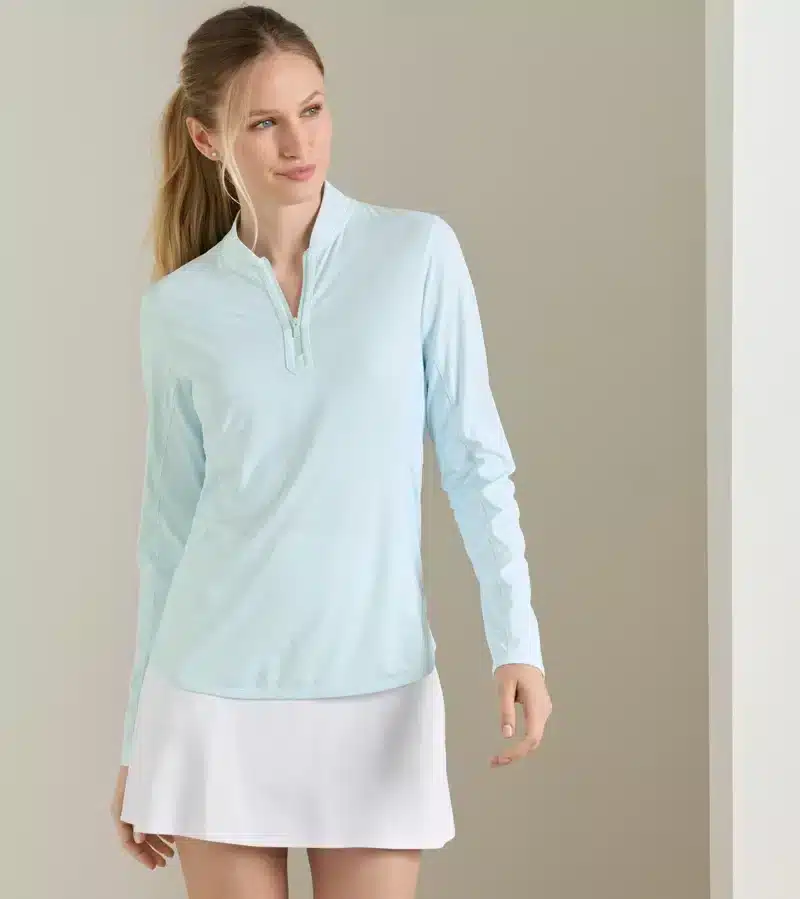 Alternative view of Peter Millar Shadebreak More Bubbles Please Lightweight Sunshirt für Damen Mint (Ocean)