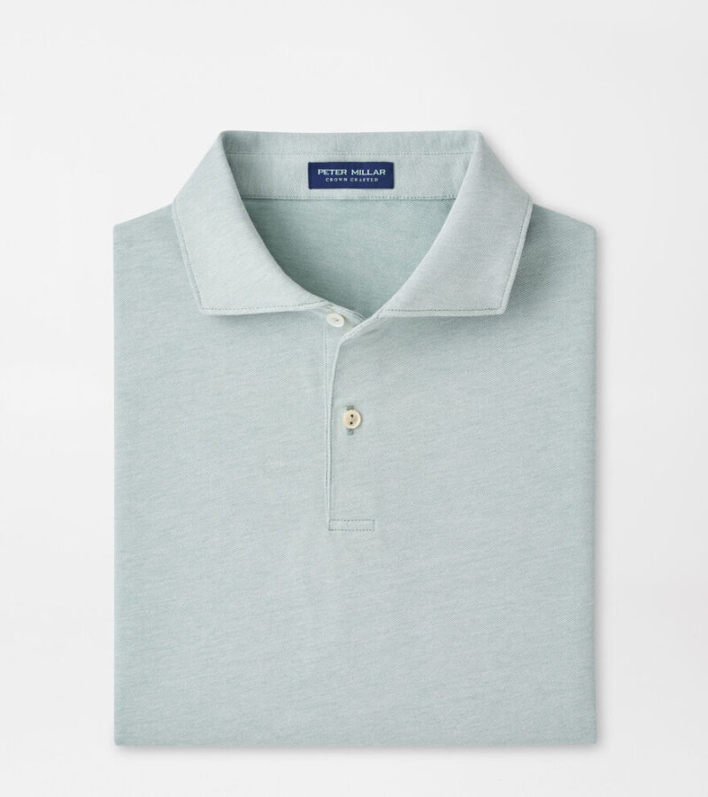 Peter Millar Albatross Cotton-Blend Piqué Polo für Herren Light Willow