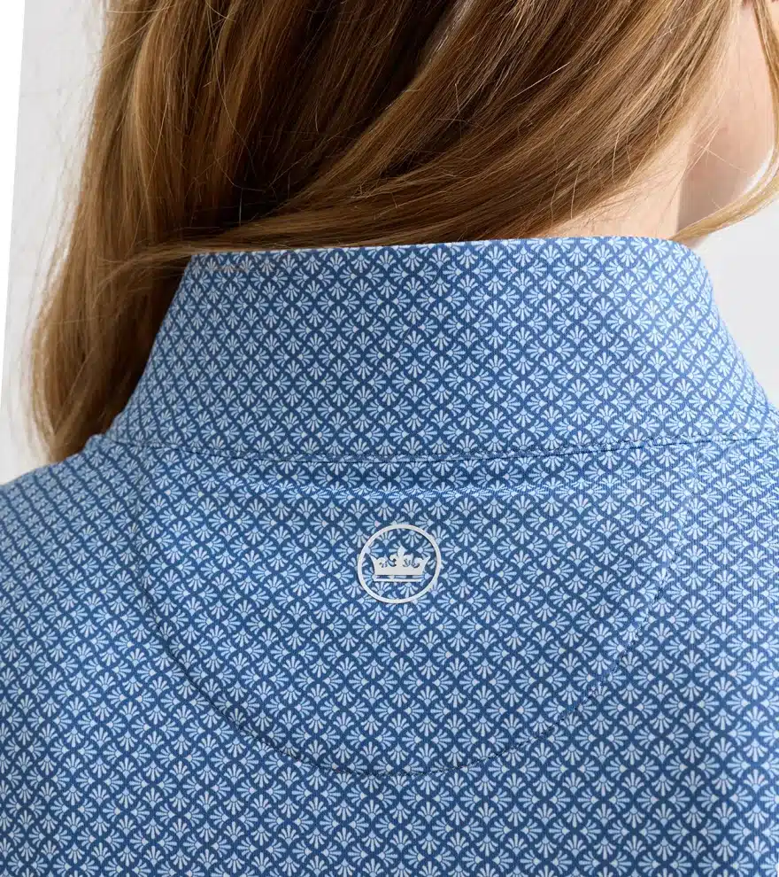 Peter Millar Palmetto Palms Perth Performance Quarter-Zip für Damen Blau (WINDSOR BLUE) – Bild 4