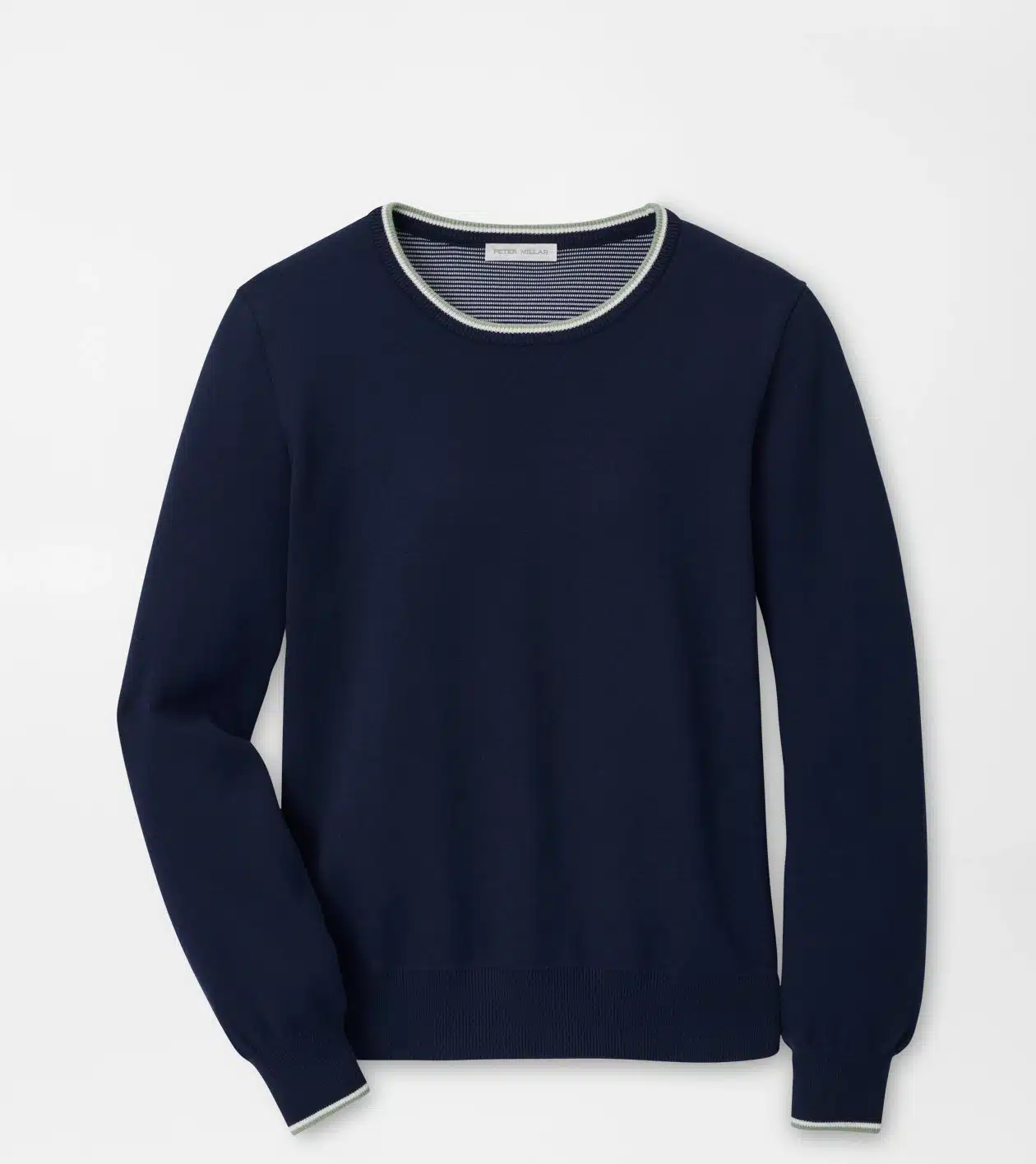 Peter Millar Coolspun Lite Cotton Crewneck Pullover für Damen Navy