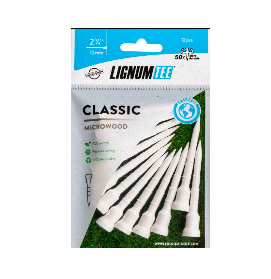 Lignum Tee Classic Microwood 2 3/4" – Blau (12 Stück)