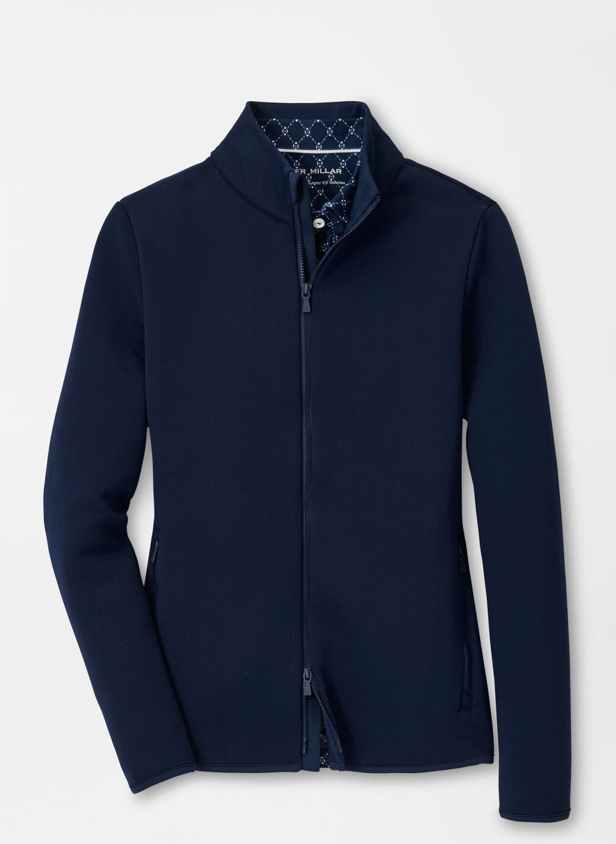 Peter Millar Lumi-Knit Midweight Full-Zip Jacke für Damen Navy