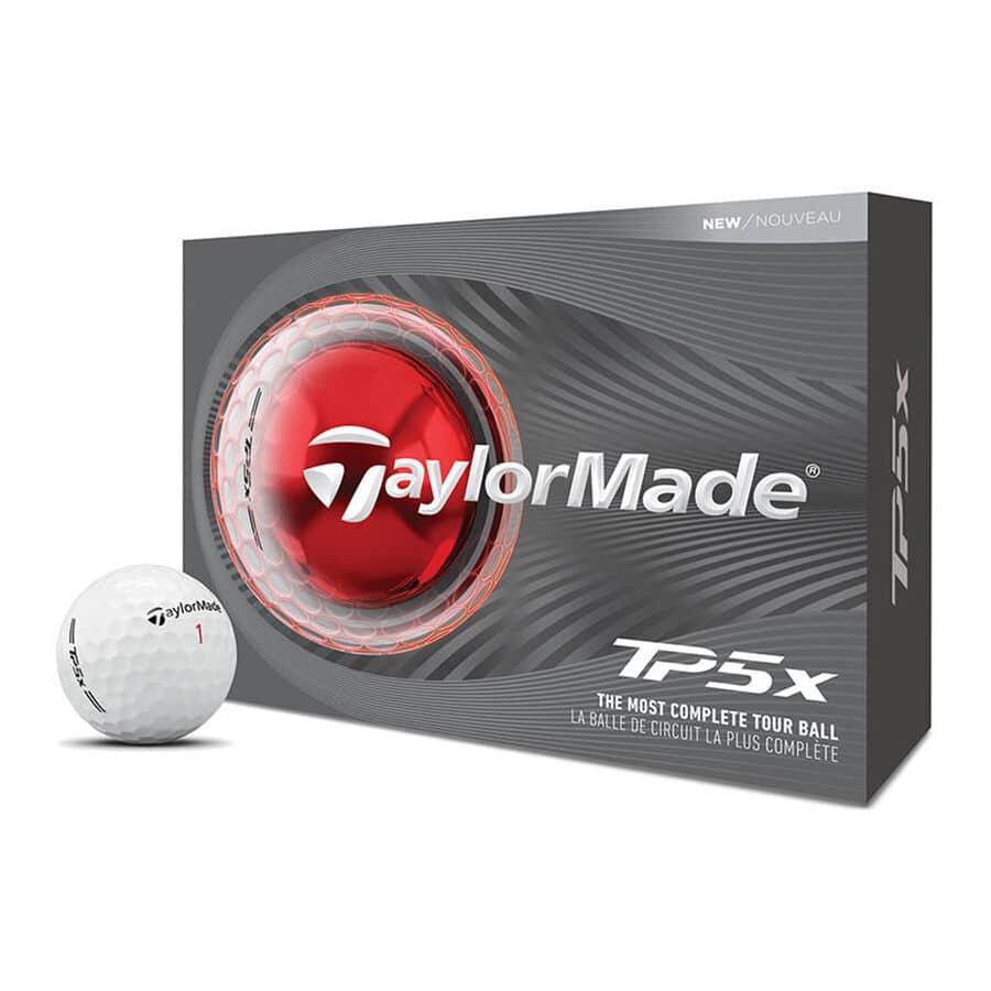 TaylorMade TP5x Golfbälle 12er Pack Weiss
