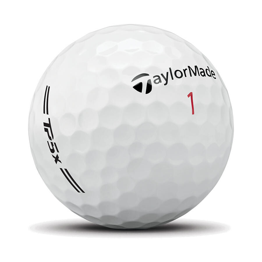 TaylorMade TP5x Golfbälle 12er Pack Weiss – Bild 2