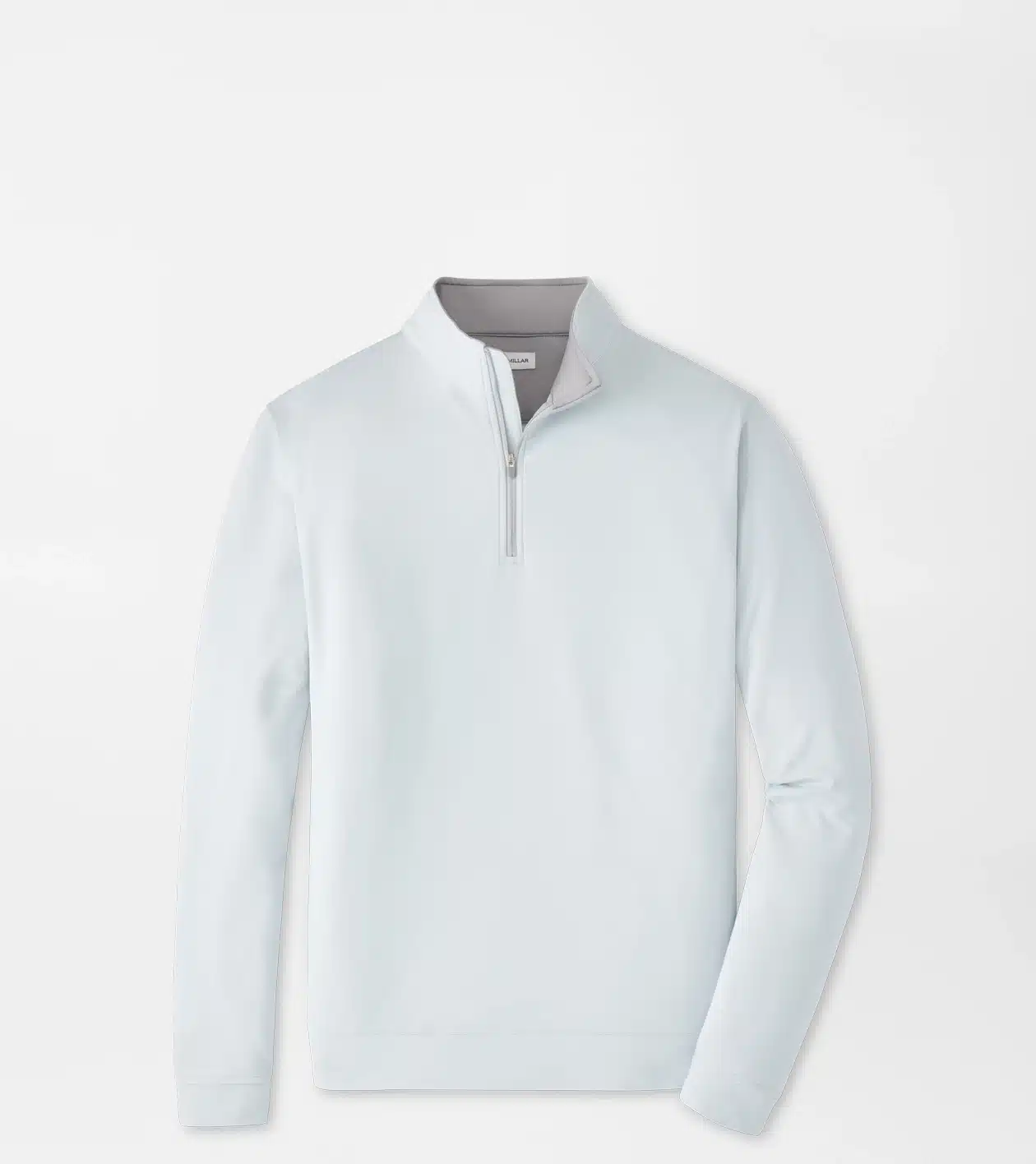 Peter Millar Perth Performance Quarter-Zip für Herren Hellgrau