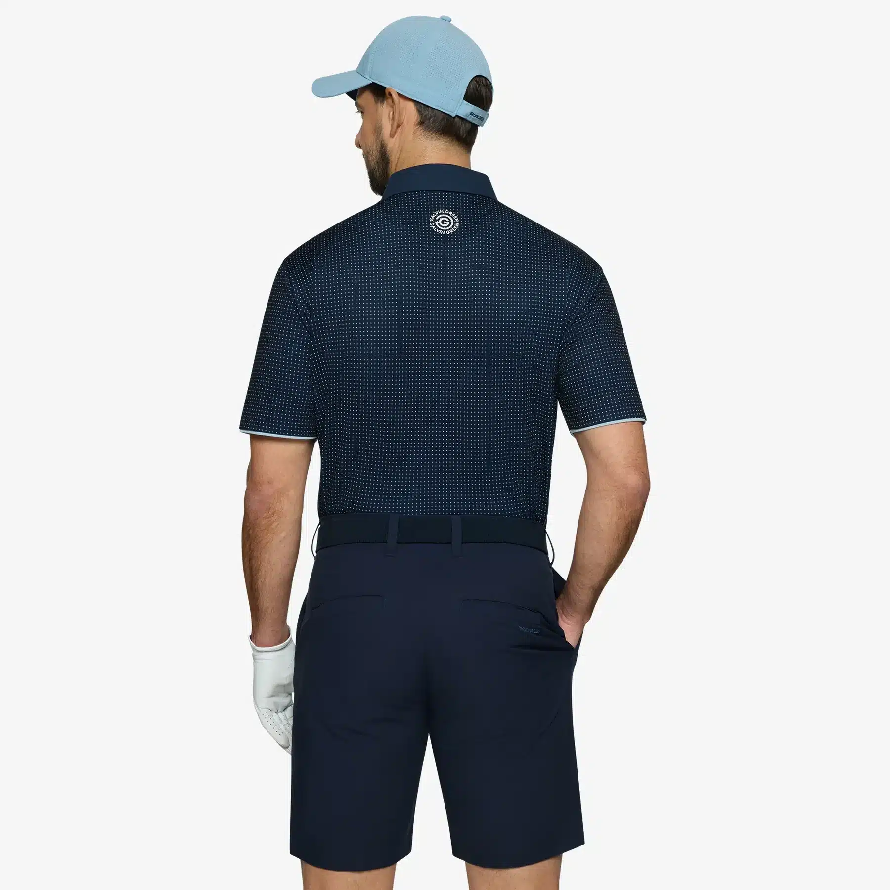 Galvin Green Medley Breathable Polo für Herren Crystal Blue/Navy – Bild 4