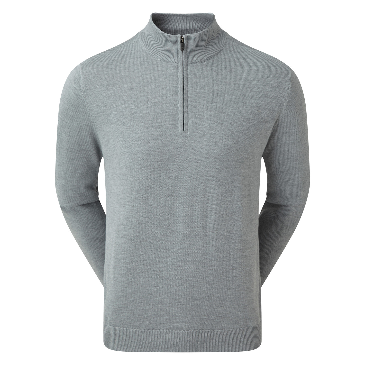 Footjoy Half-Zip Wollmisch-Pullover, gefüttert "Golf in Wall" Logo – Bild 3