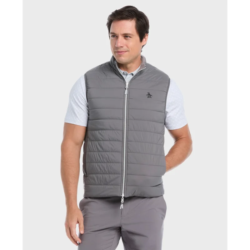 Alternative view of Original Penguin Insulated Reversible Weste für Herren Dunkelgrau