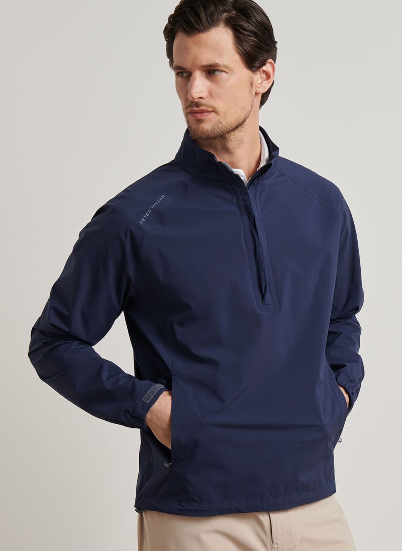Alternative view of Peter Millar Shield Half-Zip Rain Shell für Herren NAVY