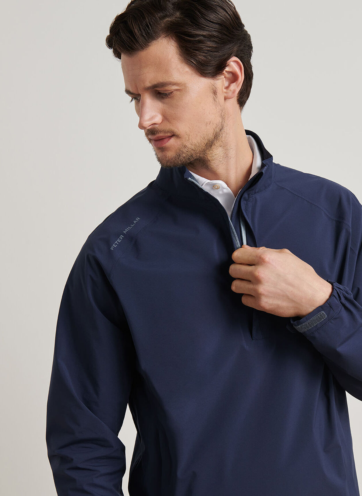 Peter Millar Shield Half-Zip Rain Shell für Herren NAVY – Bild 6