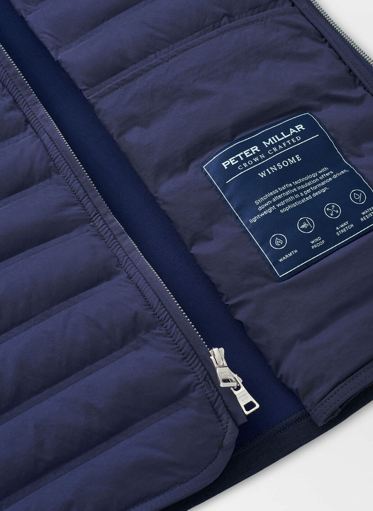 Peter Millar Winsome Hybrid Weste für Herren Navy – Bild 6