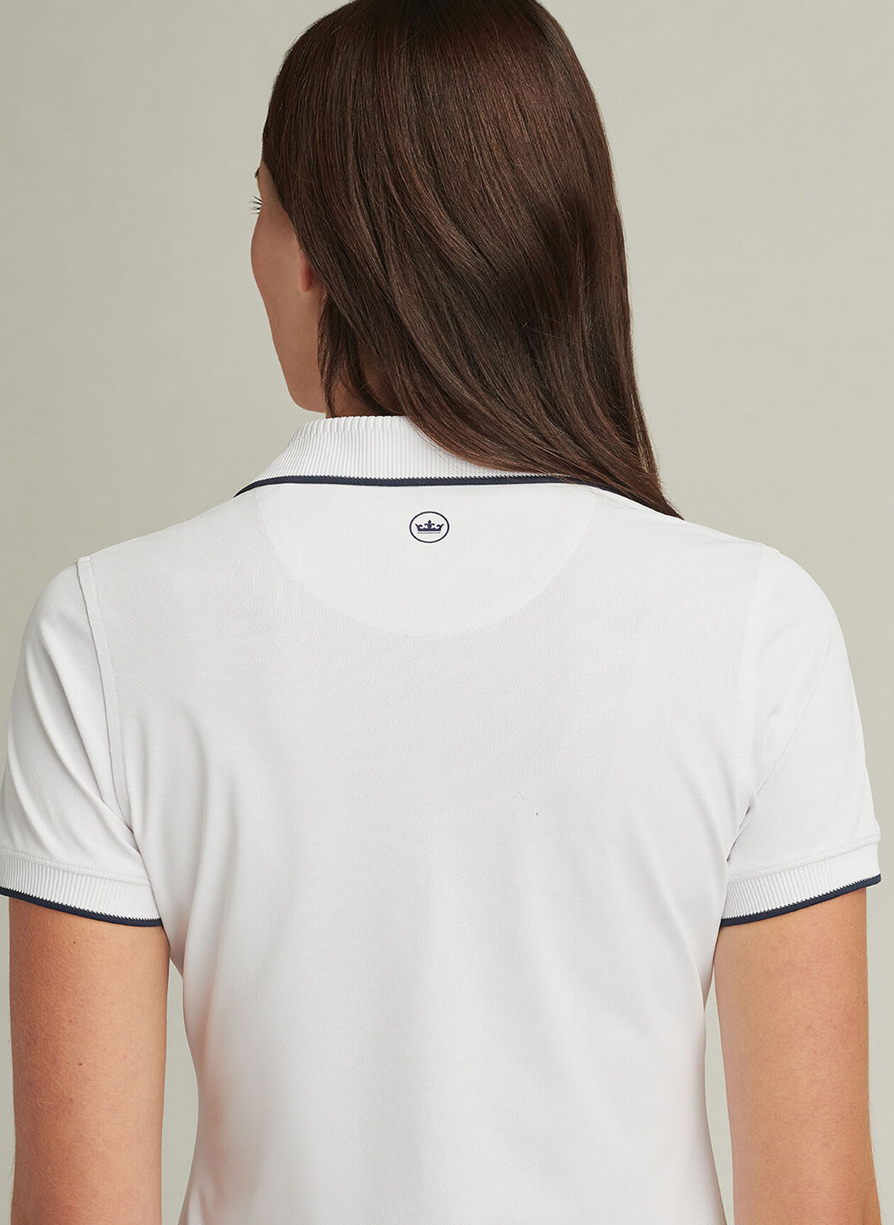 Peter Millar Whitworth Sport Mesh Short-Sleeve Polo für Damen Weiss – Bild 4