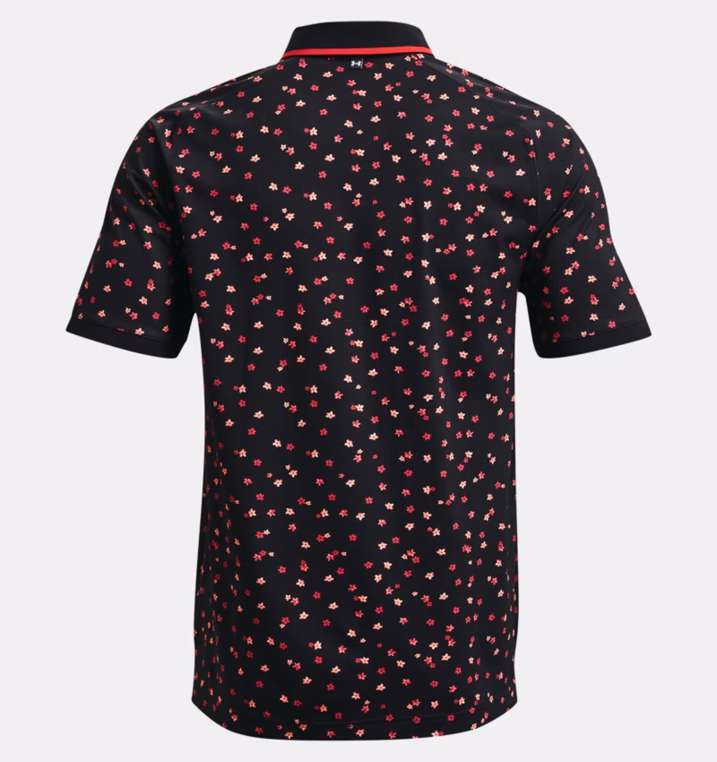 Alternative view of Under Armour Iso-Chill Floral Polo für Herren Schwarz/Rot