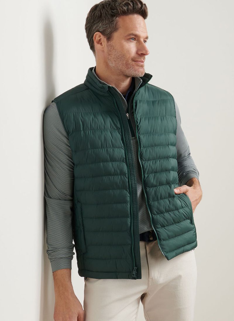 Alternative view of Peter Millar Apex Quilted Weste für Herren Nordic Pine