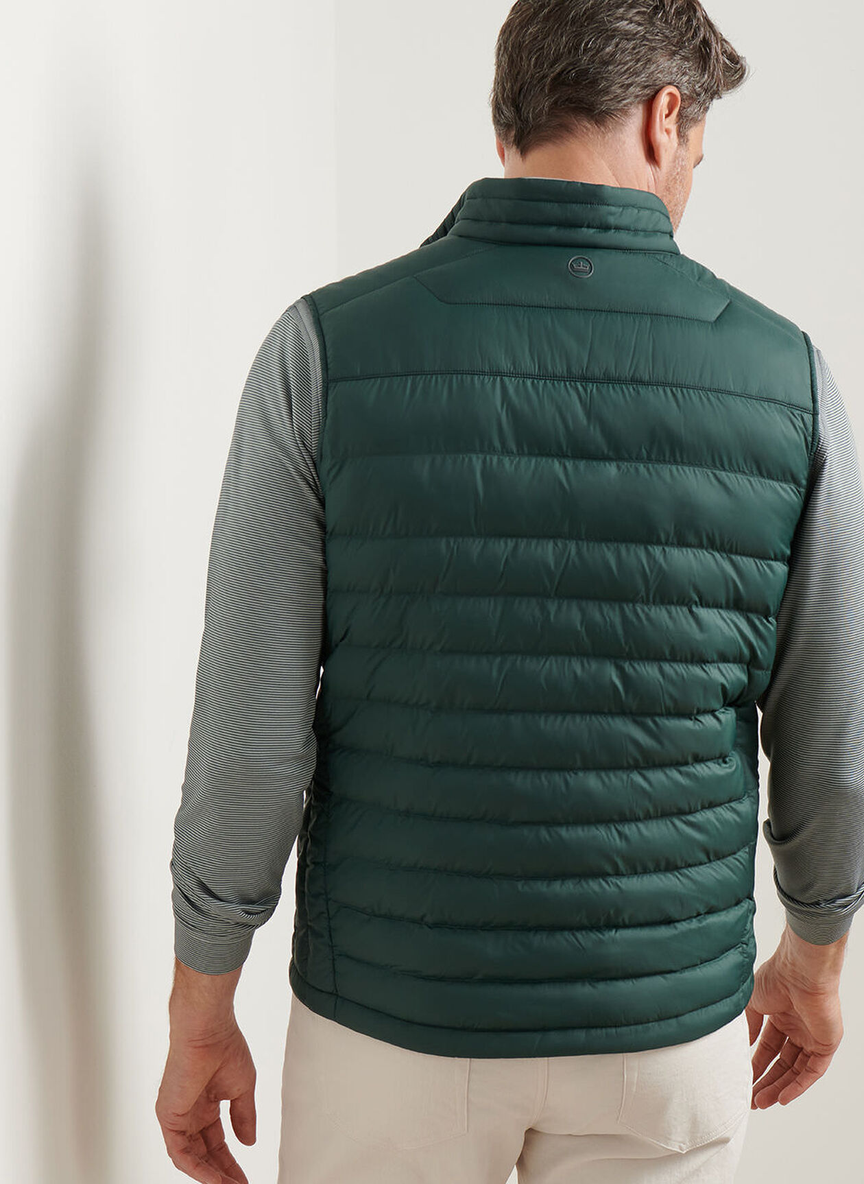 Peter Millar Apex Quilted Weste für Herren Nordic Pine – Bild 3
